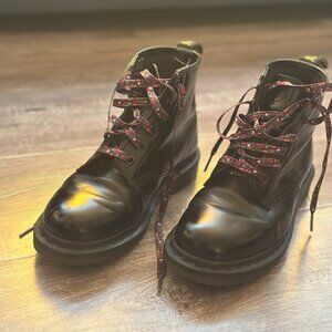Dr. Martens 101 Black Leather Combat Boots – EU 37 US 6 Great Condition